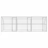  Kutyaház tárolóval 3 pcs Ezüst 6 x 2 x 2 m Acél