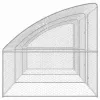  Kutyaház tárolóval 3 pcs Ezüst 6 x 2 x 2 m Acél