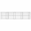  Kutyaház tárolóval 4 pcs Ezüst 8 x 2 x 2 m Acél