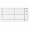  Kutyaház tárolóval 2 pcs Ezüst 4 x 2 x 2 m Acél