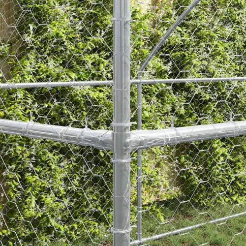  Kutyaház tárolóval 3 pcs Ezüst 6 x 2 x 2 m Acél