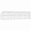  Kutyaház tárolóval 4 pcs Ezüst 8 x 2 x 2 m Acél