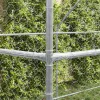  Kutyaház tárolóval 4 pcs Ezüst 8 x 2 x 2 m Acél