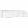  Kutyaház tárolóval 4 pcs Ezüst 8 x 2 x 2 m Acél