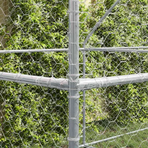  Kutyaház tárolóval 4 pcs Ezüst 8 x 2 x 2 m Acél
