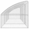  Kutyaház tárolóval 4 pcs Ezüst 8 x 2 x 2 m Acél