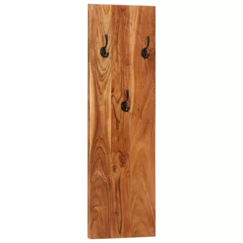  2 db tömör akácfa fali fogas 36 x 3 x 110 cm