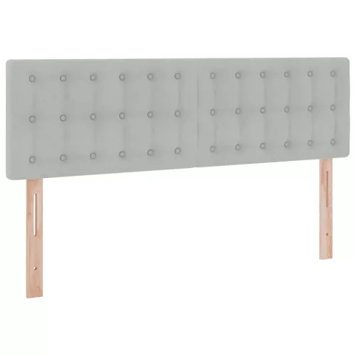  Tárolós Ágy matracmal Világosszürke 140 x 190 cm Bársony