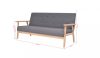 VID 3 személyes sötétszürke dizájn kanapé