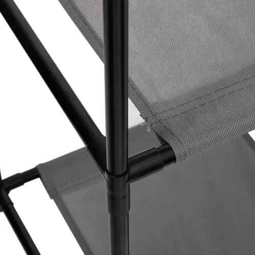  acél tárolószekrény 3 szürke szövetfiókkal 34 x 34 x 101 cm