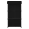  6 fiókos fekete acél tárolószekrény 55 x 29 x 55 cm
