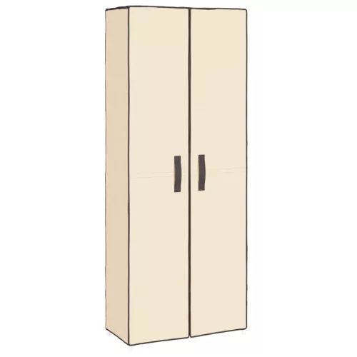  krémszínű szövet cipősszekrény 60 x 30 x 166 cm