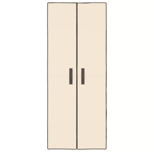  krémszínű szövet cipősszekrény 60 x 30 x 166 cm