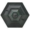 VID 6 db sötétzöld alumínium kerti állólámpa, E27, 110 cm