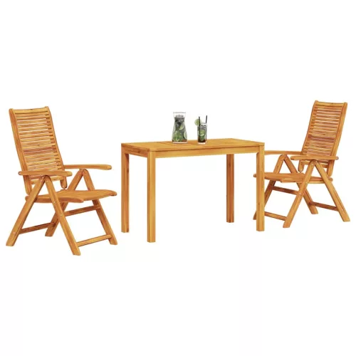  Kert étkező szett 3 pcs Barna Tömör Akácfa