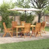  Kert étkező szett 7 pcs Barna Tömör Akácfa