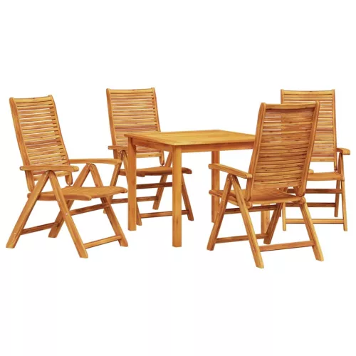  Kert étkező szett 5 pcs Barna Tömör Akácfa