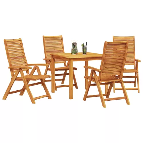  Kert étkező szett 5 pcs Barna Tömör Akácfa