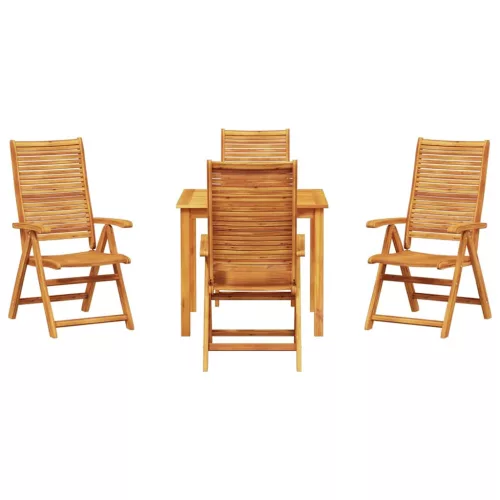  Kert étkező szett 5 pcs Barna Tömör Akácfa
