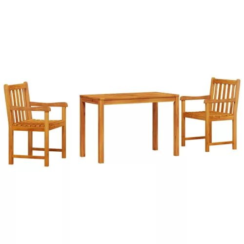  Kert étkező szett 3 pcs Barna Tömör Akácfa