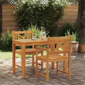  Kert étkező szett 3 pcs Barna Tömör Akácfa
