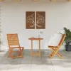  3 részes összehajtható bistro szett tömör akácfából
