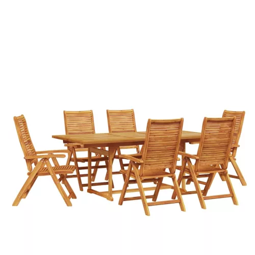  Kert étkező szett 7 pcs Barna Tömör Akácfa