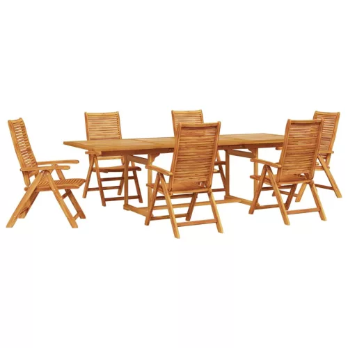  Kert étkező szett 7 pcs Barna Tömör Akácfa