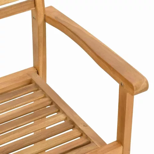  Kert étkező szett 7 pcs Természetes Tömör Akácfa