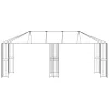  Pavilon Váz 6 x 3 m Fekete Acél