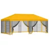  Oldalfalas pavilon 6 x 3 m Sárga Poliészter és acél 190