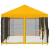  Oldalfalas pavilon 6 x 3 m Sárga Poliészter és acél 190