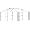  Pavilon Váz 6 x 3 m Fekete Acél