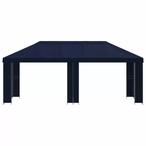  Kerti pavilon 6 x 3 m Kék Poliészter és acél 190