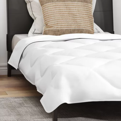  Nyári takaró párnával 2 pcs Fehér 155 x 200 cm Mikroszálas
