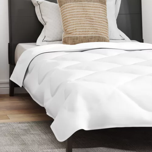  Nyári takaró párnával 2 pcs Fehér 155 x 220 cm Mikroszálas