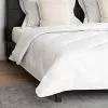 Takaró párnákkal Argyle párnával 3 pcs Fehér 200 x 200 cm Mikroszálas