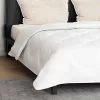 Takaró párnákkal Argyle párnával 3 pcs Fehér 240 x 200 cm Mikroszálas