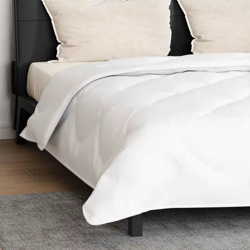 Takaró párnákkal Argyle párnával 3 pcs Fehér 240 x 200 cm Mikroszálas