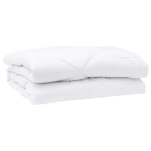 Takaró párnákkal Argyle párnával 3 pcs Fehér 240 x 220 cm Mikroszálas