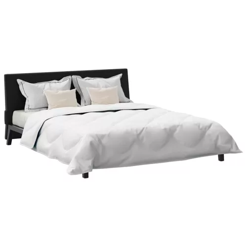 Takaró párnákkal Argyle párnával 3 pcs Fehér 200 x 200 cm Mikroszálas