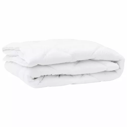 Takaró párnákkal Argyle párnával 3 pcs Fehér 200 x 200 cm Mikroszálas
