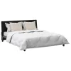 Takaró párnákkal Argyle párnával 3 pcs Fehér 260 x 220 cm Mikroszálas