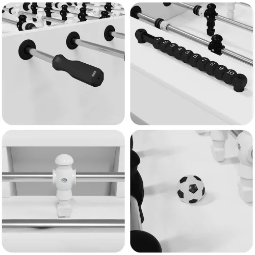  Foci Asztal 2 pcs Fehér 146,5 x 74 x 85 cm Faanyag