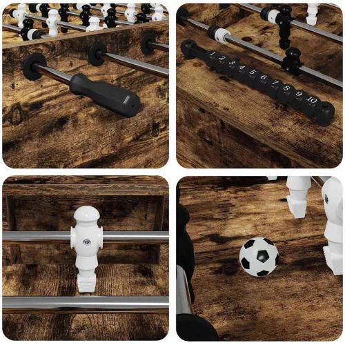  Foci Asztal 2 pcs Füstölt tölgy 146,5 x 74 x 85 cm Faanyag