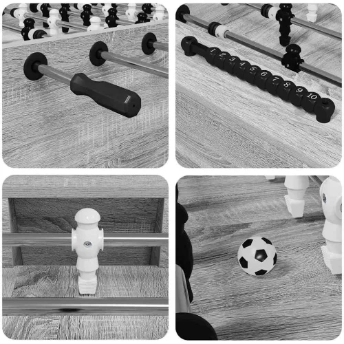  Foci Asztal 2 pcs Szürke Sonoma 146,5 x 74 x 85 cm Faanyag