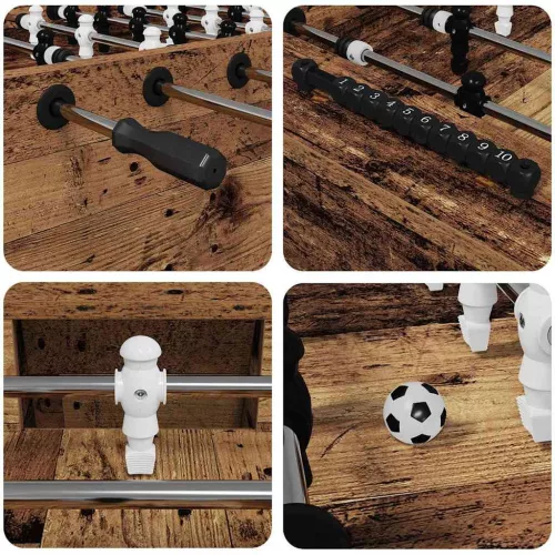  Foci Asztal 2 pcs Öreg fa 146,5 x 74 x 85 cm Faanyag