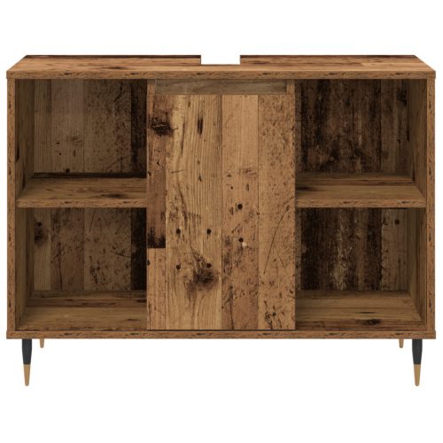  3 darabos fürdőszoba bútor szett régi fa