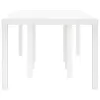  Kert Asztal Fehér 250x100x73 cm Poly Rattan