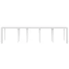  Fehér Kert Asztal 300x100x73 cm Poly Rattan